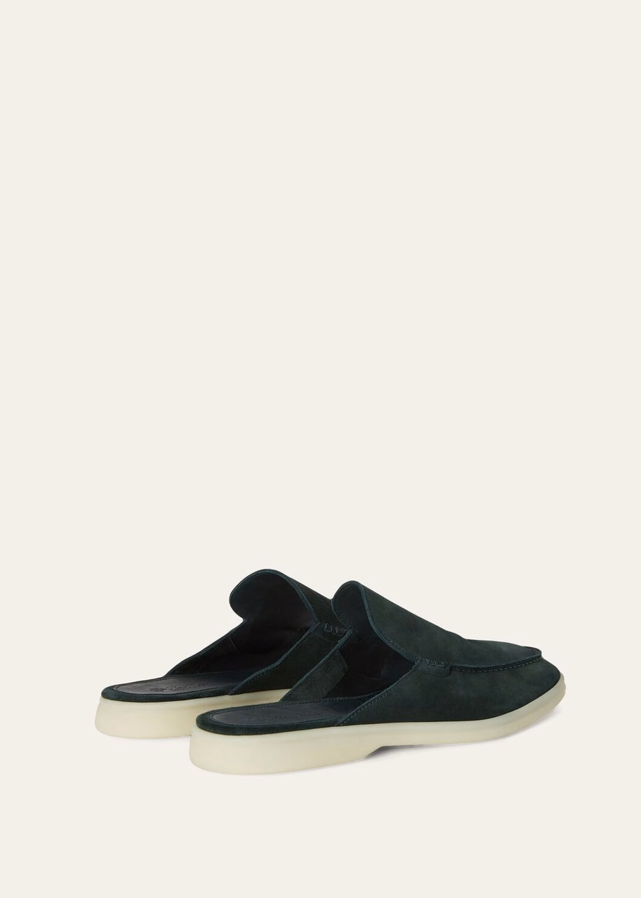 Babouche Walk suède loafers Donkergroen
