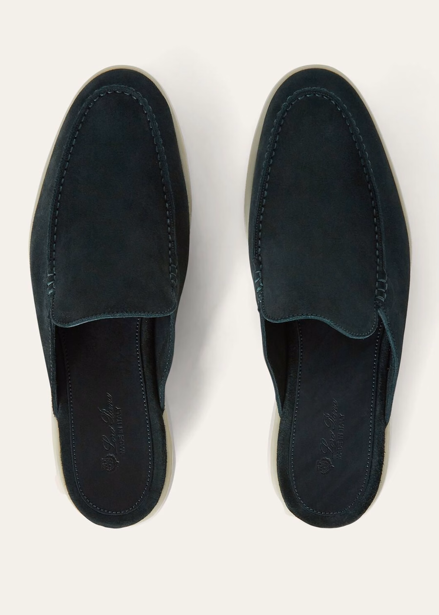 Babouche Walk suède loafers Donkergroen