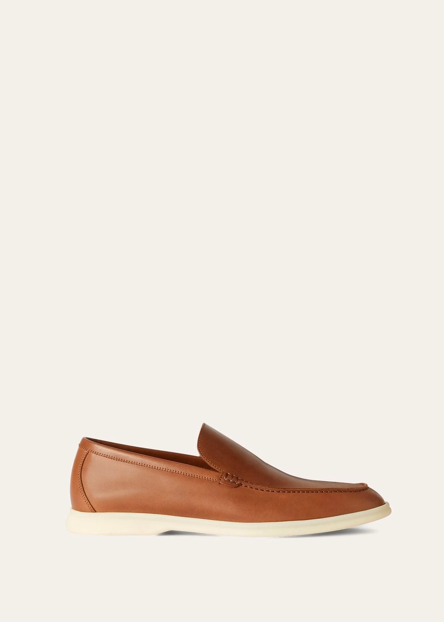Summer Walk loafers van kalfsleer, bruin Havana