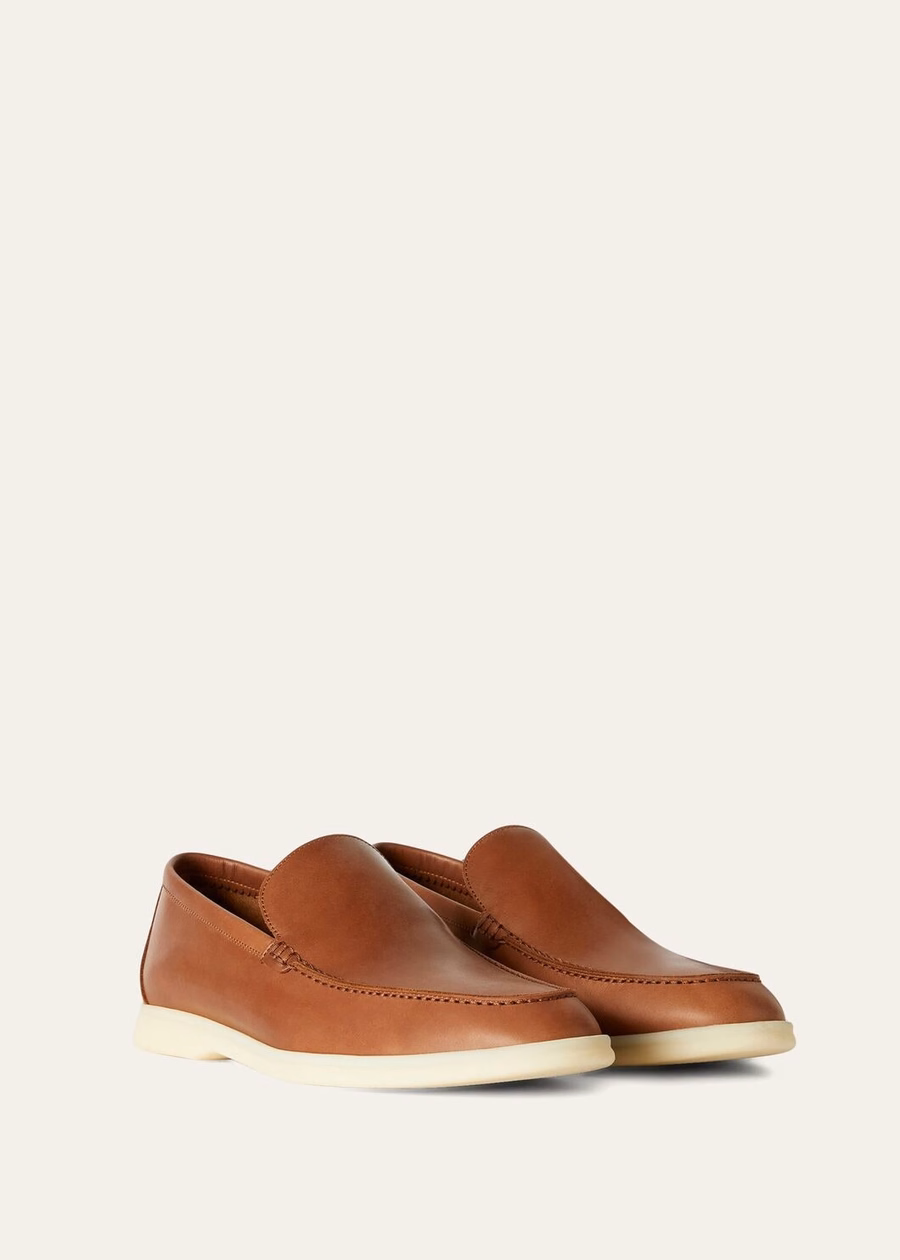 Summer Walk loafers van kalfsleer, bruin Havana