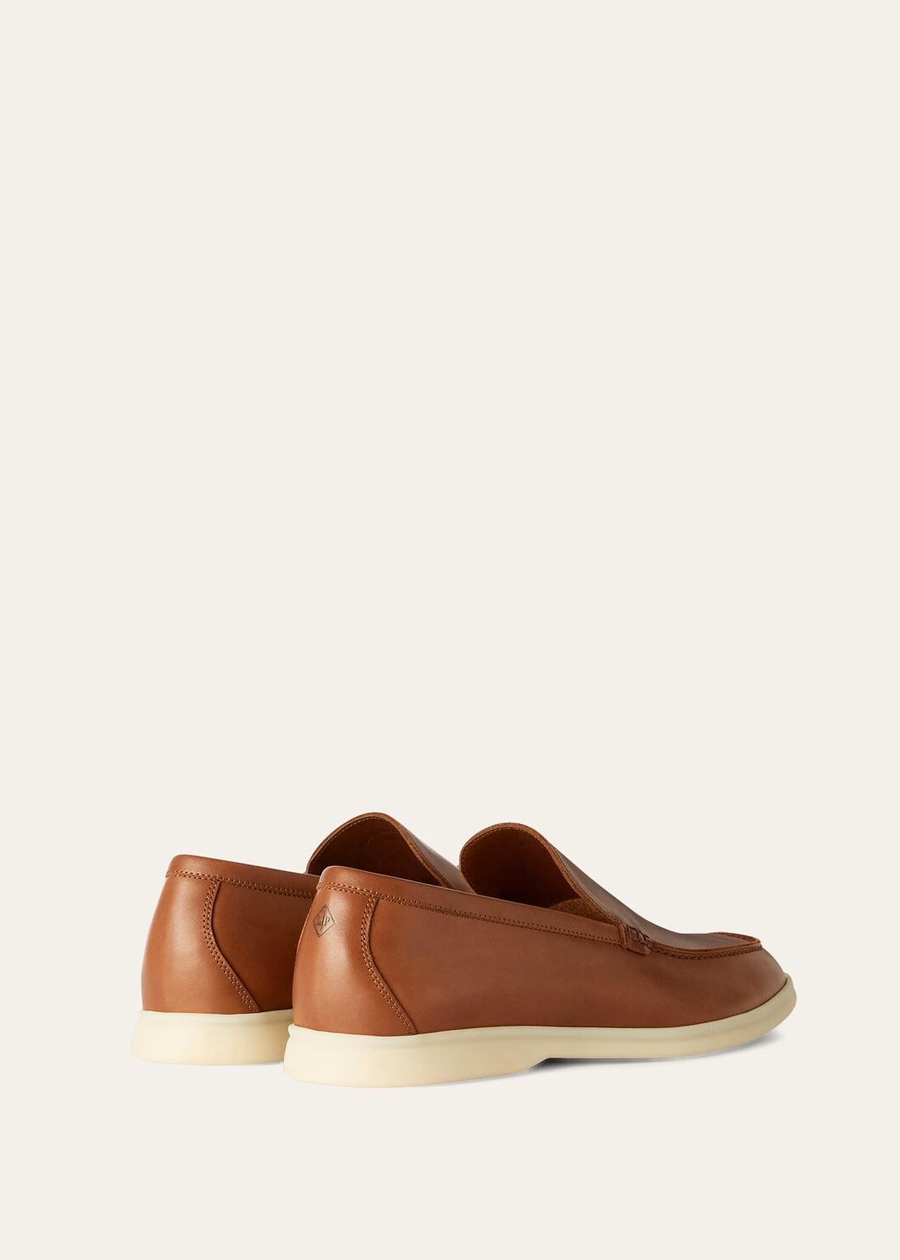 Summer Walk loafers van kalfsleer, bruin Havana