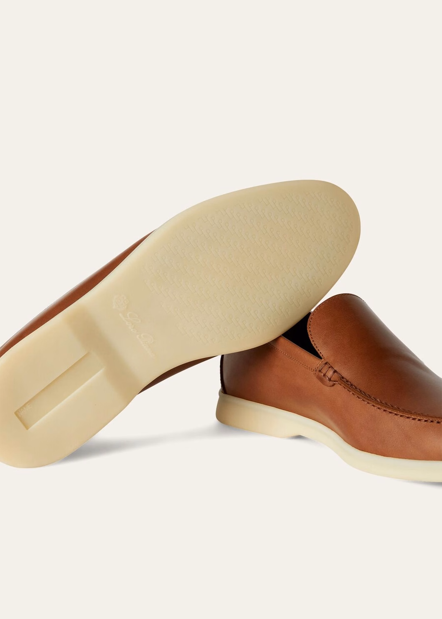 Summer Walk loafers van kalfsleer, bruin Havana
