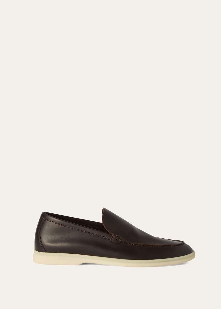 Summer Walk kalfsleren loafers, chocoladebruin