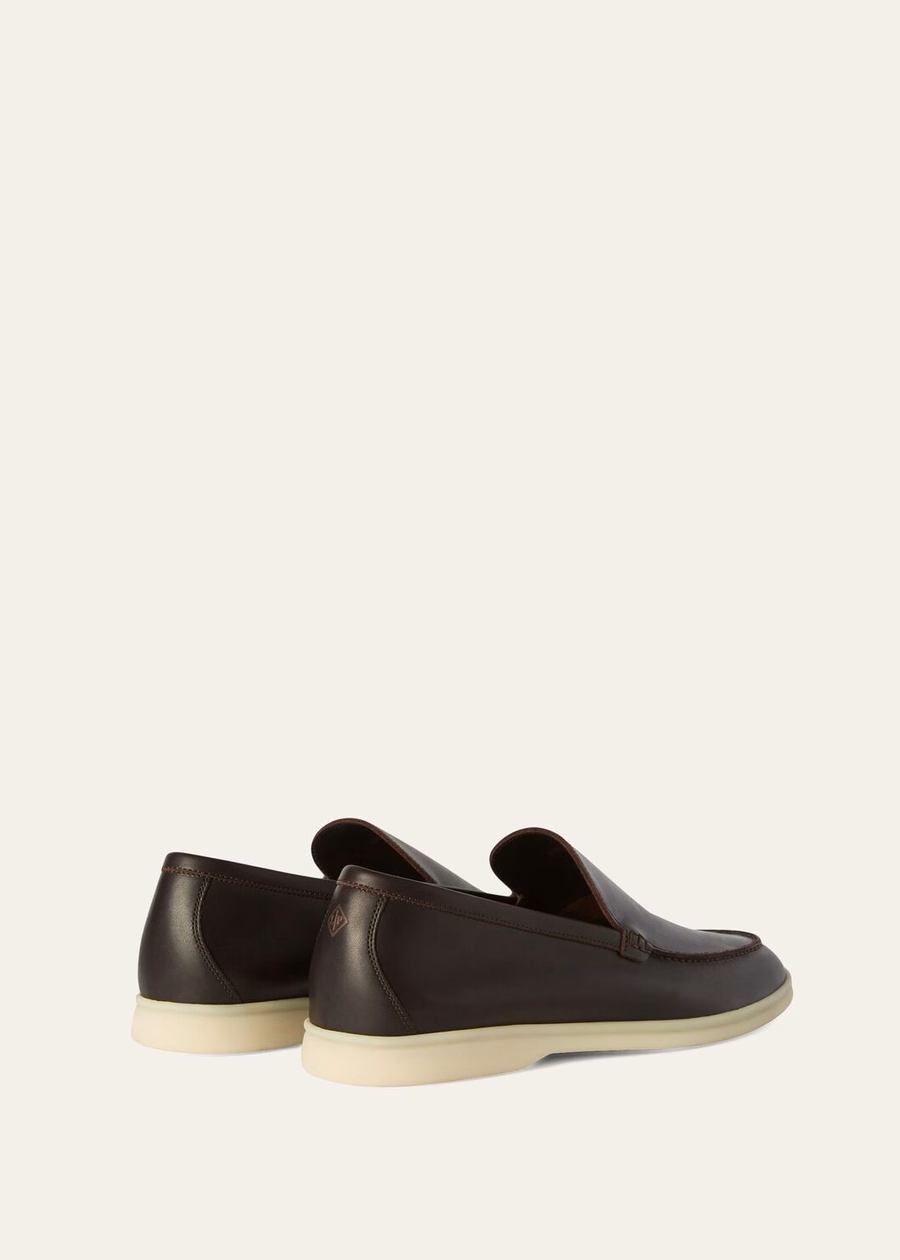 Summer Walk kalfsleren loafers, chocoladebruin