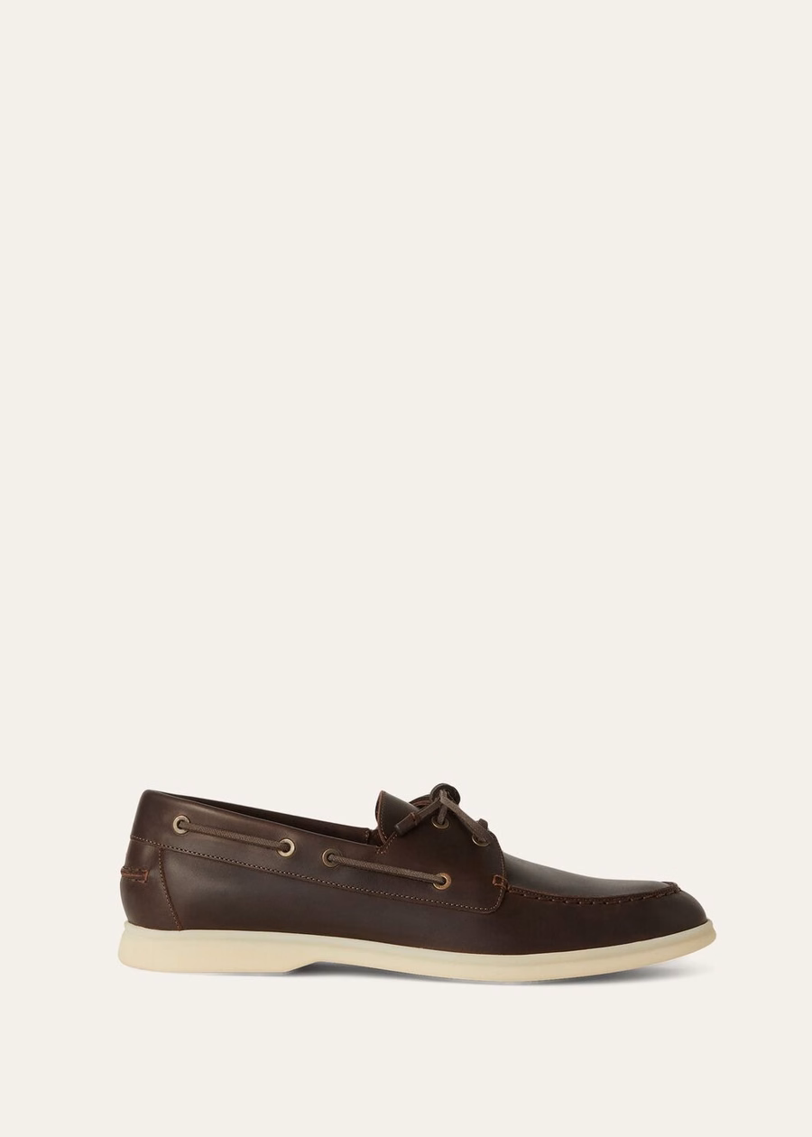 Sea-Sail Walk kalfsleren loafers in lichte chocoladekleur