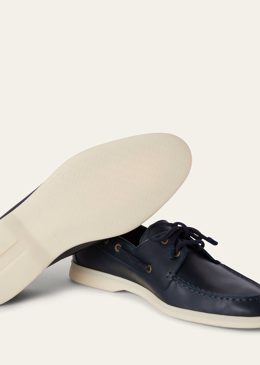 Sea-Sail Walk Loafer van kalfsleer met petroleumprint