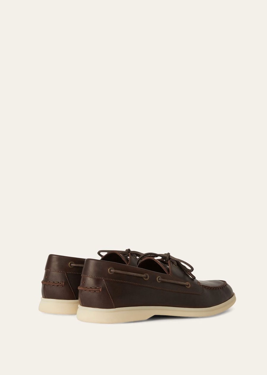 Sea-Sail Walk kalfsleren loafers in lichte chocoladekleur