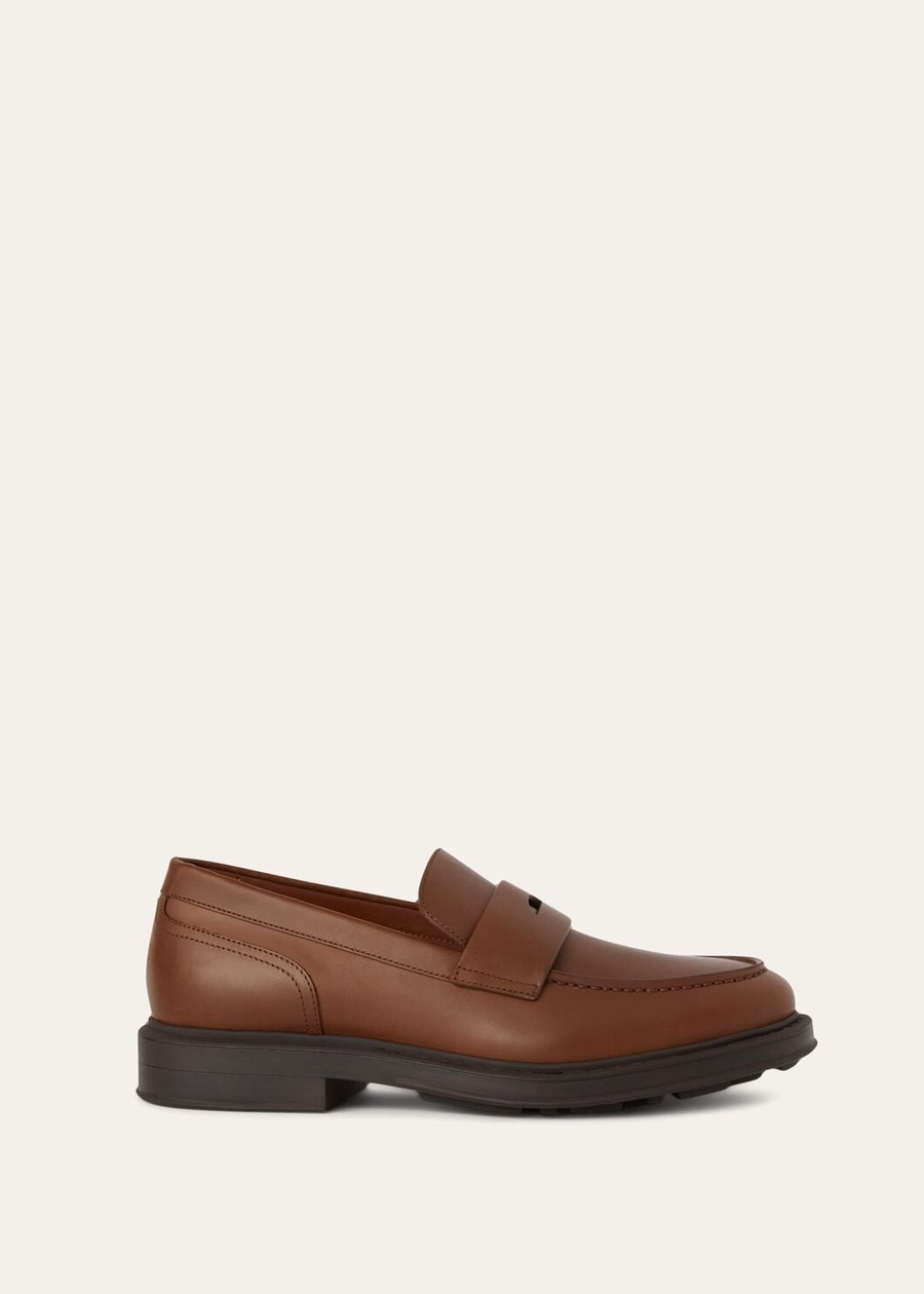 Travis loafer in Havana bruin kalfsleer