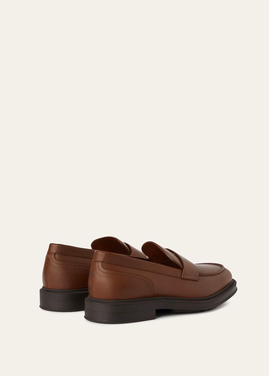 Travis loafer in Havana bruin kalfsleer
