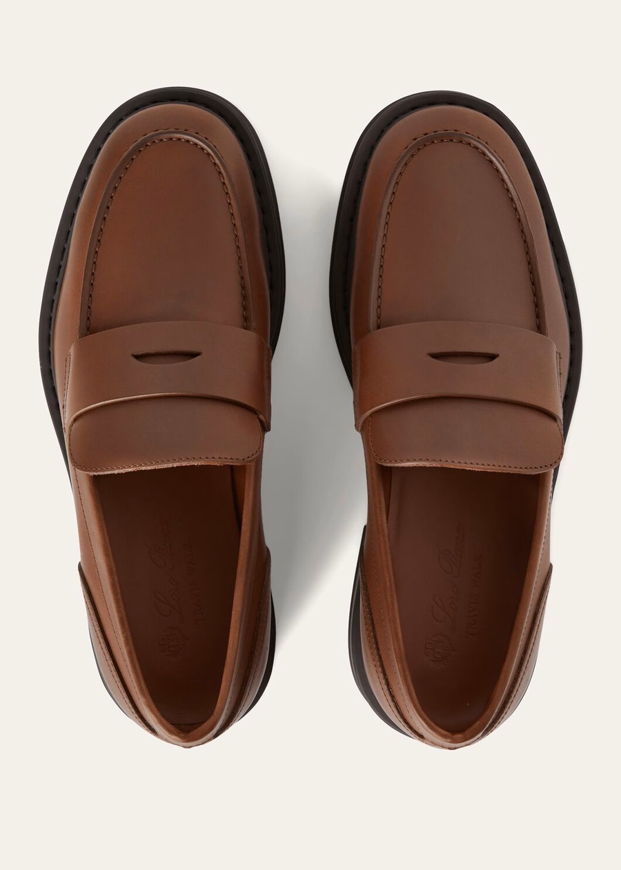 Travis loafer in Havana bruin kalfsleer