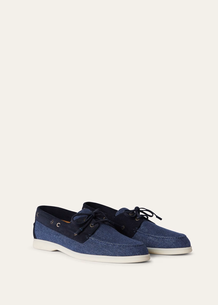 Loafers Sea-Sail Walk Denim Flower Surge Blue