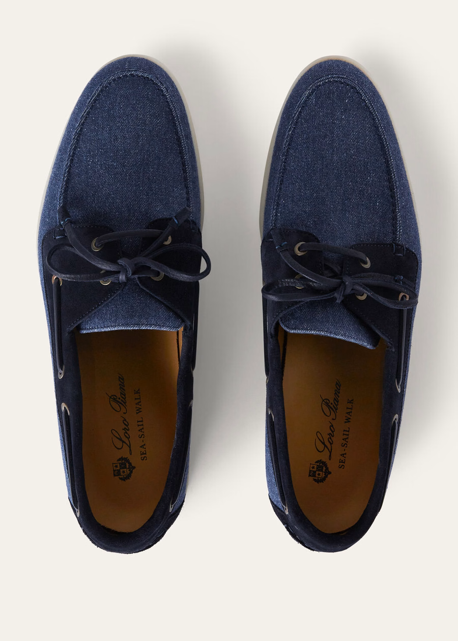 Loafers Sea-Sail Walk Denim Flower Surge Blue