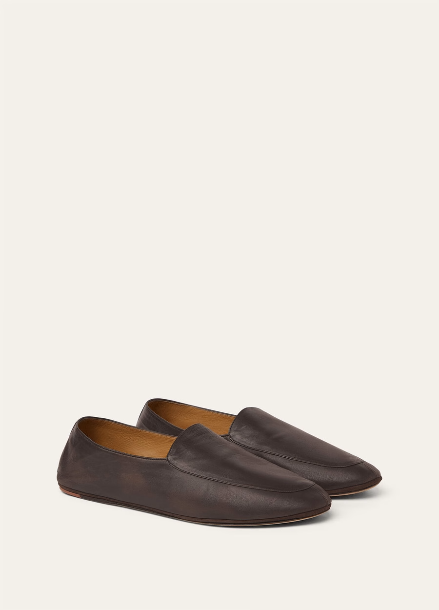 Anton Walk Moka loafer van lamsleer