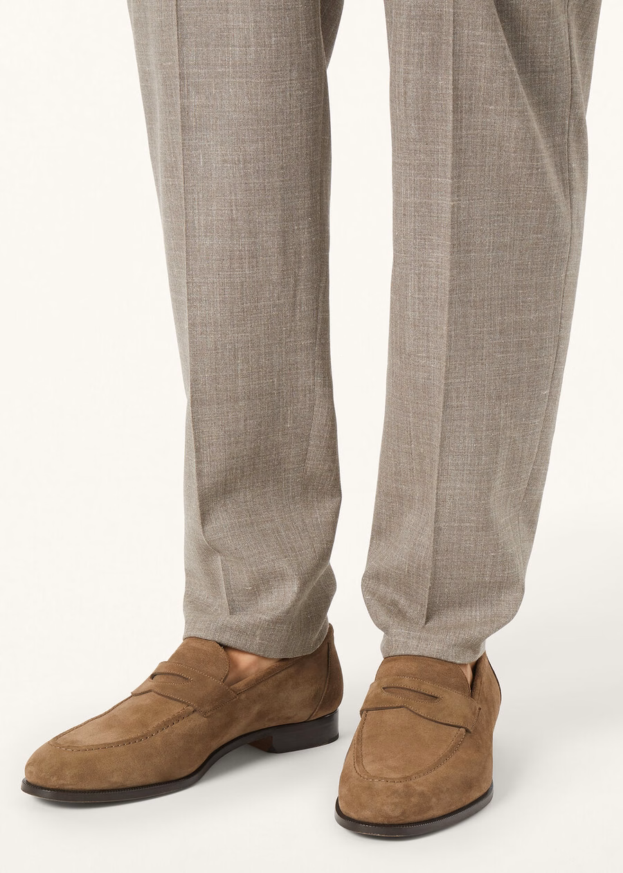 Sergio loafer van oxford leer in de kleur Dusk
