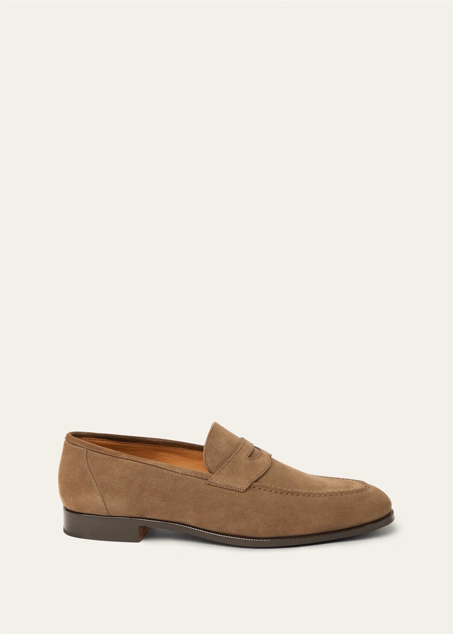 Sergio loafer van oxford leer in de kleur Dusk
