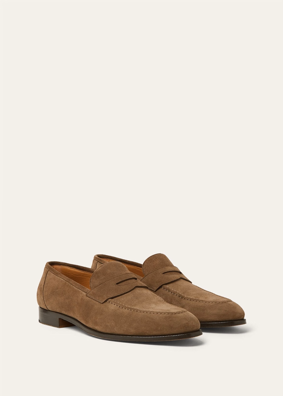 Sergio loafer van oxford leer in de kleur Dusk