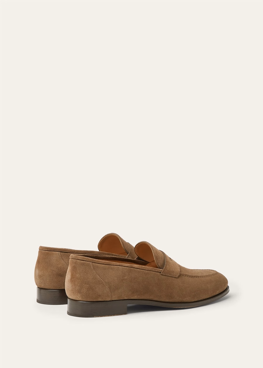 Sergio loafer van oxford leer in de kleur Dusk