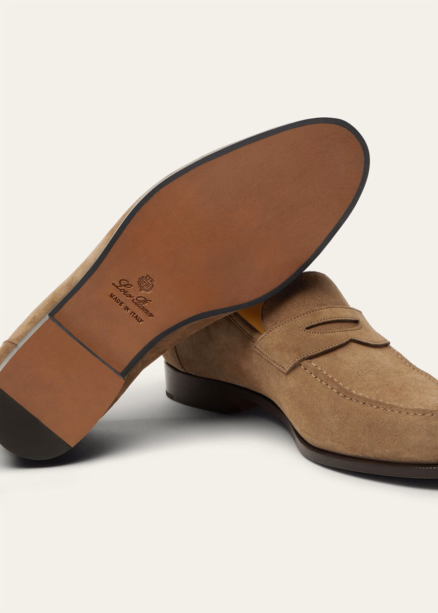 Sergio loafer van oxford leer in de kleur Dusk