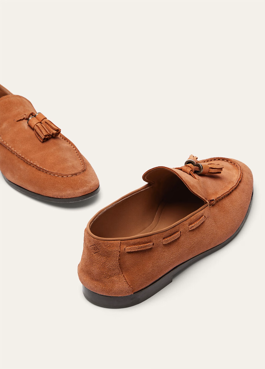 Francis Walk loafers van karamelrood kalfsleer