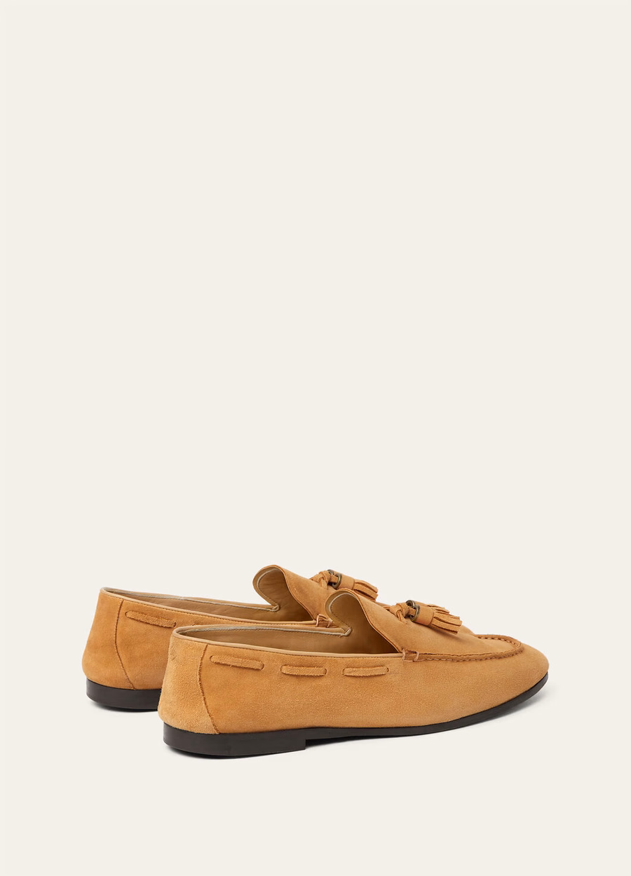 Francis Walk Classic Camel Calfskin Loafer