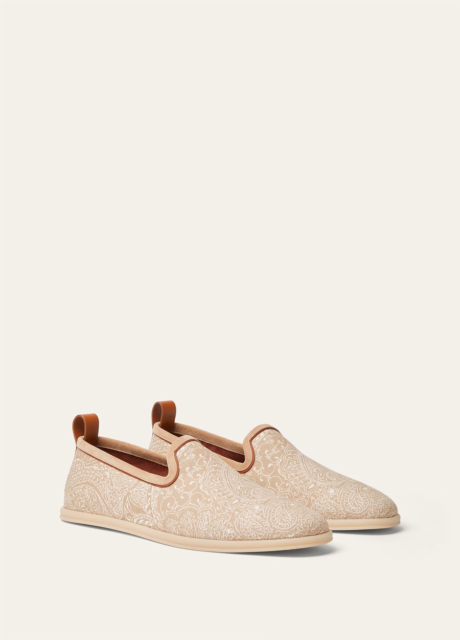 Venice Walk Flat Linen Milk Amber/Pine Nut
