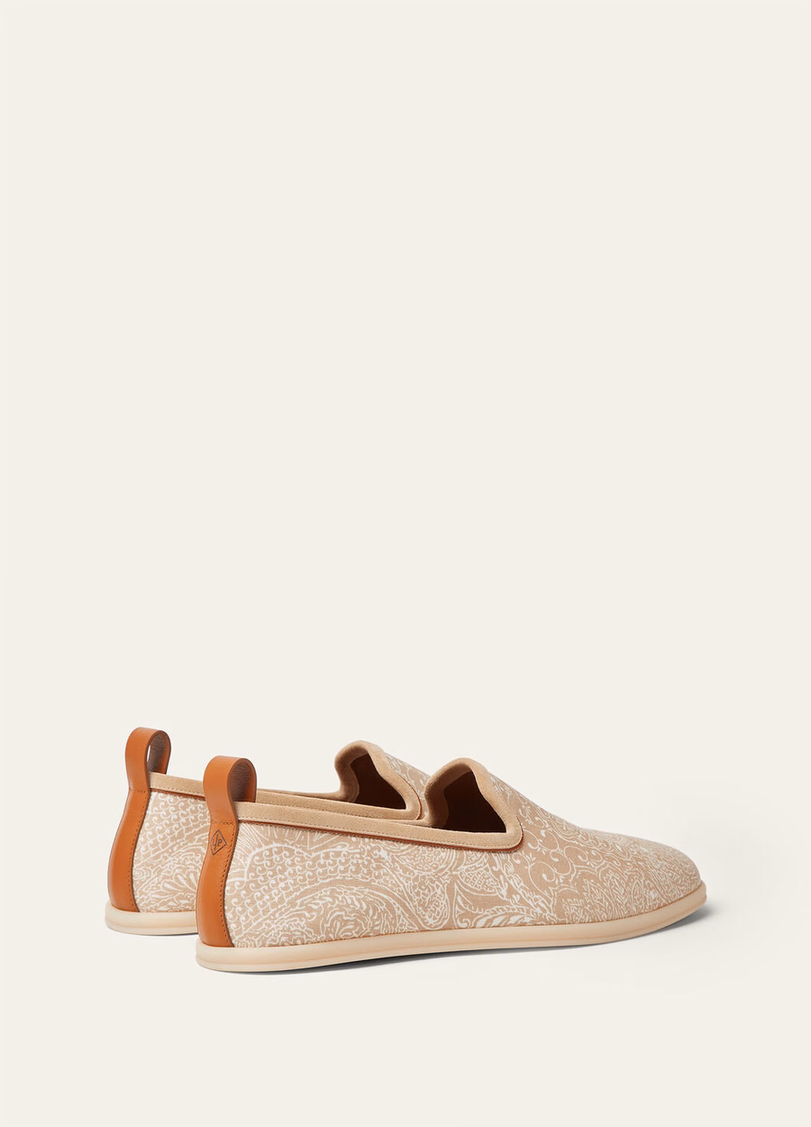 Venice Walk Flat Linen Milk Amber/Pine Nut