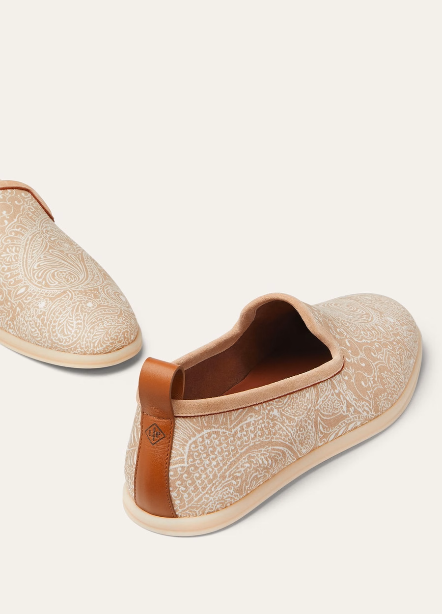 Venice Walk Flat Linen Milk Amber/Pine Nut