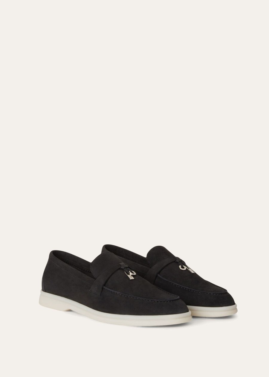 summer charms walk loafers suede caviar