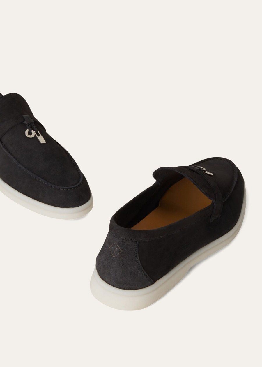summer charms walk loafers suede caviar