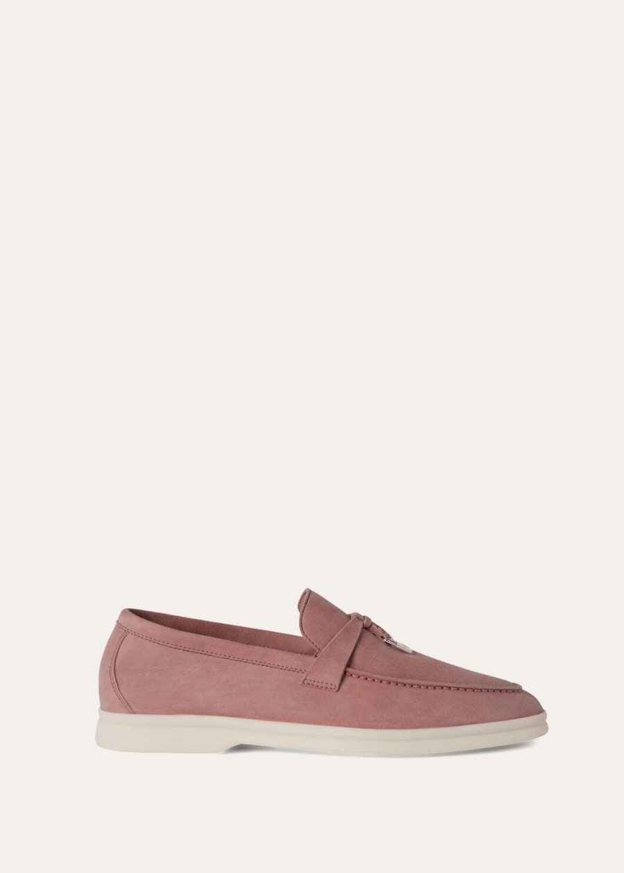 summer charms walk loafer suede flowing cherry