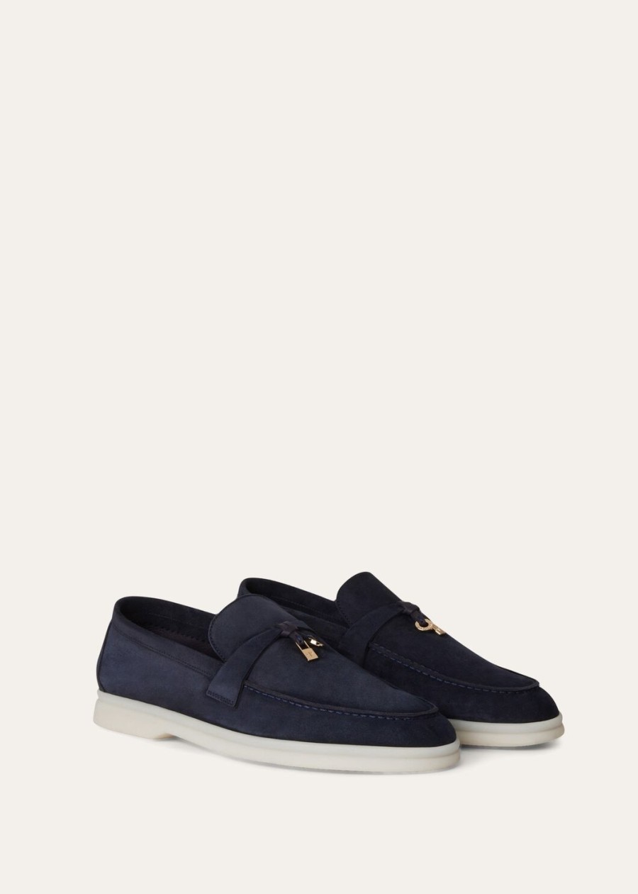 summer charms walk loafer suede argo blue melange