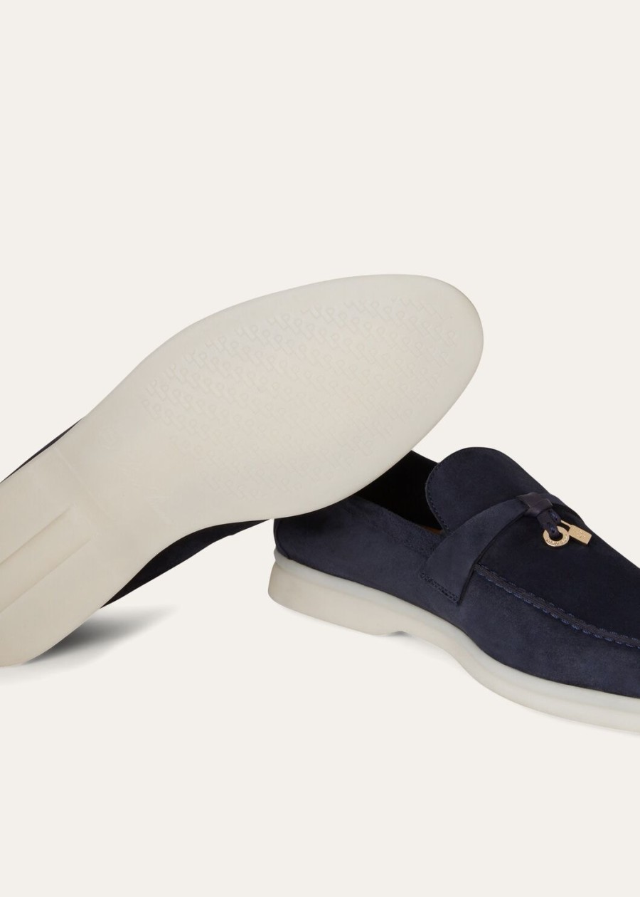 summer charms walk loafer suede argo blue melange