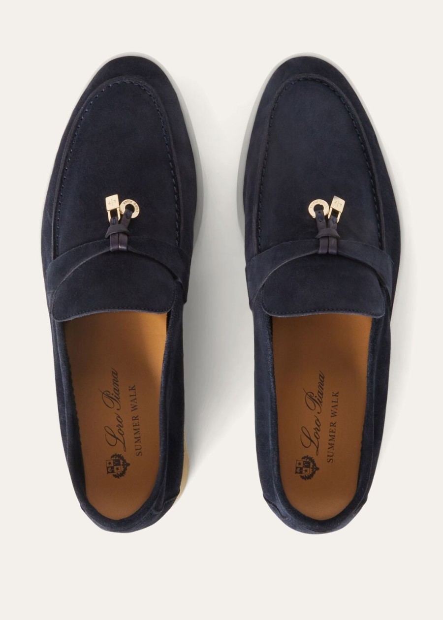 summer charms walk loafer suede argo blue melange