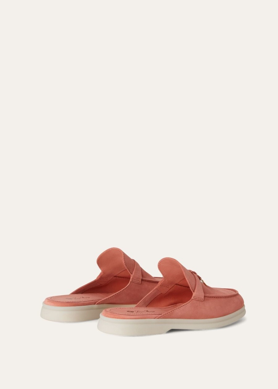 babouche charms walk loafer suède geitenleer sorbetroze