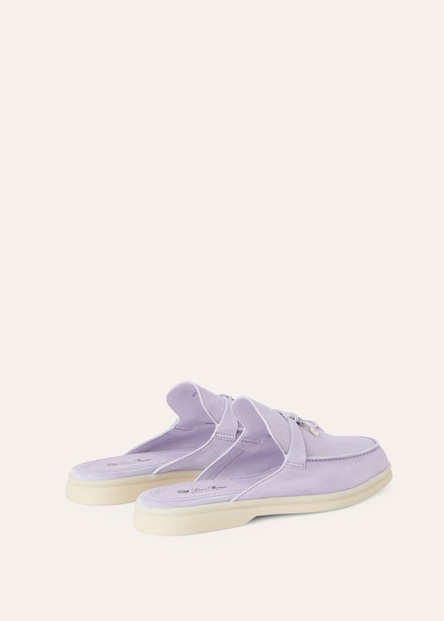 babouche charms walk loafer suède geitenleer lila wagasa