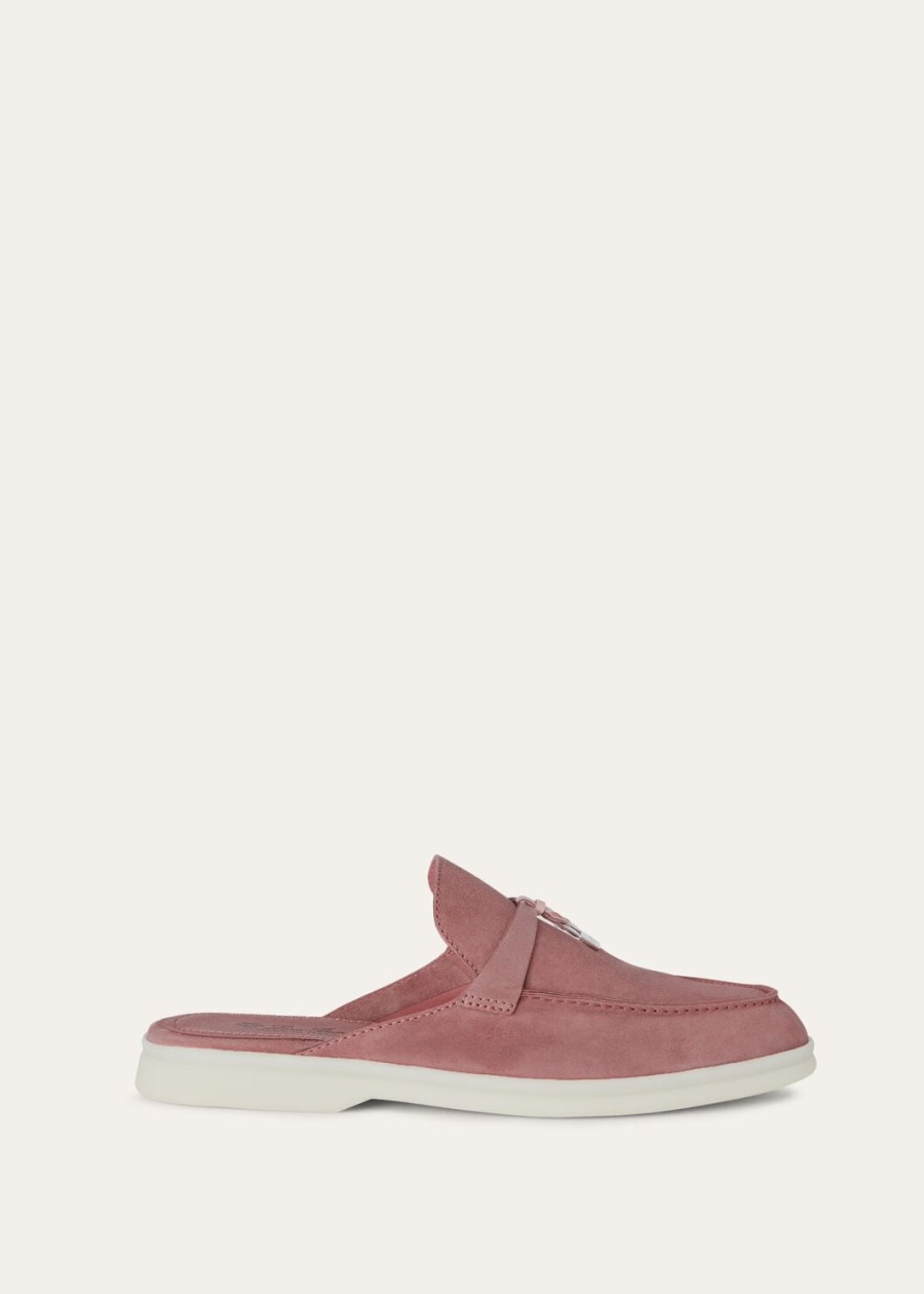 babouche charms walk loafer suède geitenleer bloeiende kersen