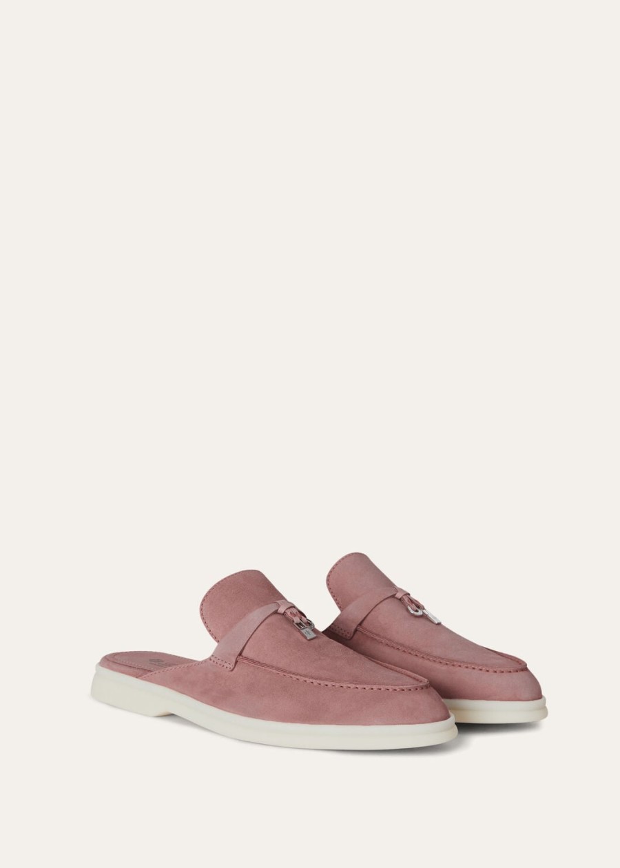 babouche charms walk loafer suède geitenleer bloeiende kersen