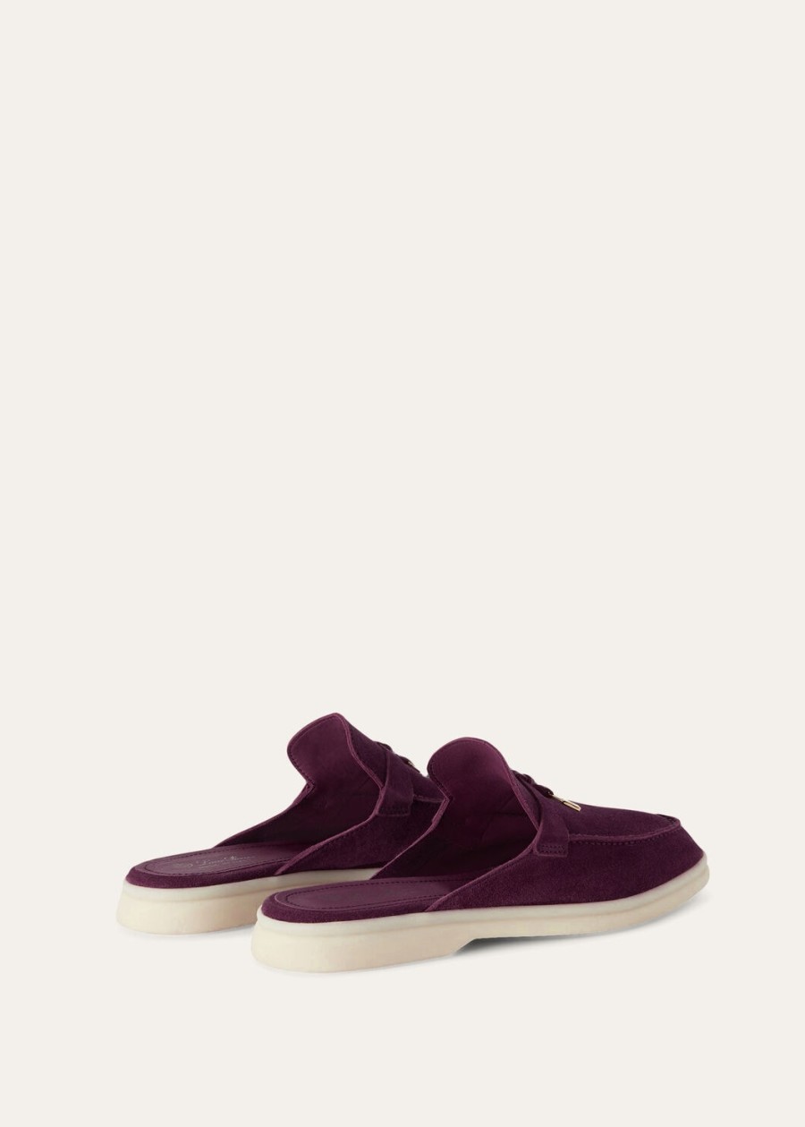 babouche charms walk loafer suède geitenleer helder amarant