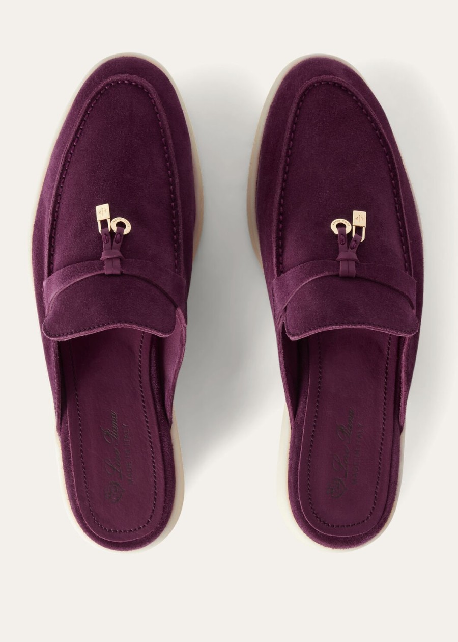 babouche charms walk loafer suède geitenleer helder amarant