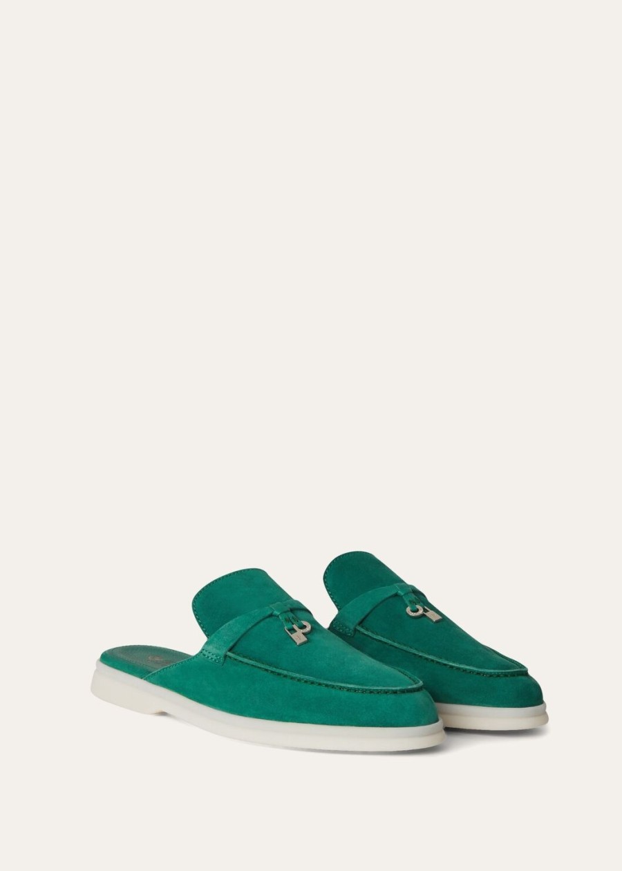 babouche charms walk loafer suède geitenleer bosbladeren