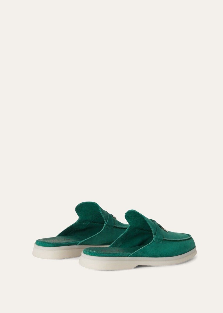 babouche charms walk loafer suède geitenleer bosbladeren