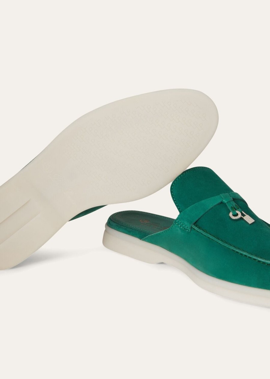 babouche charms walk loafer suède geitenleer bosbladeren