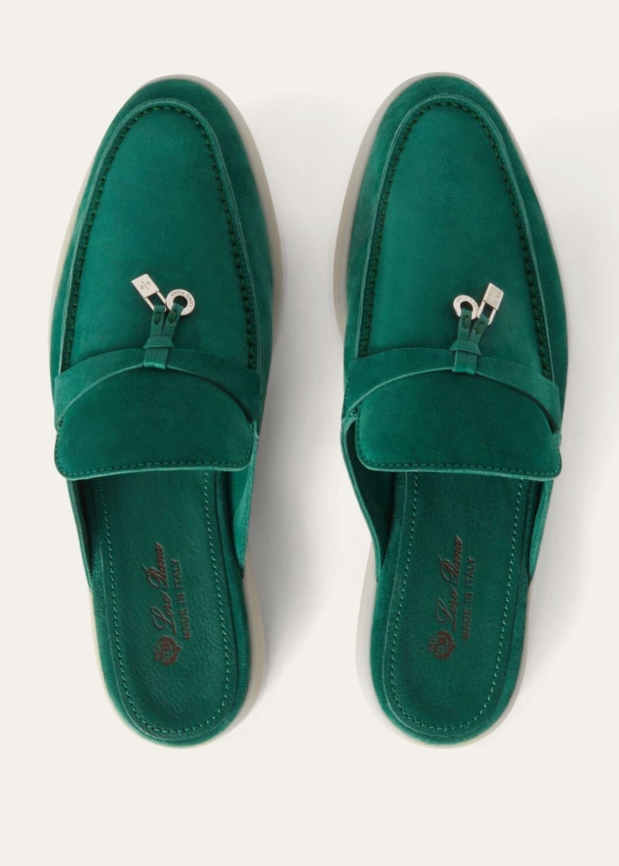 babouche charms walk loafer suède geitenleer bosbladeren