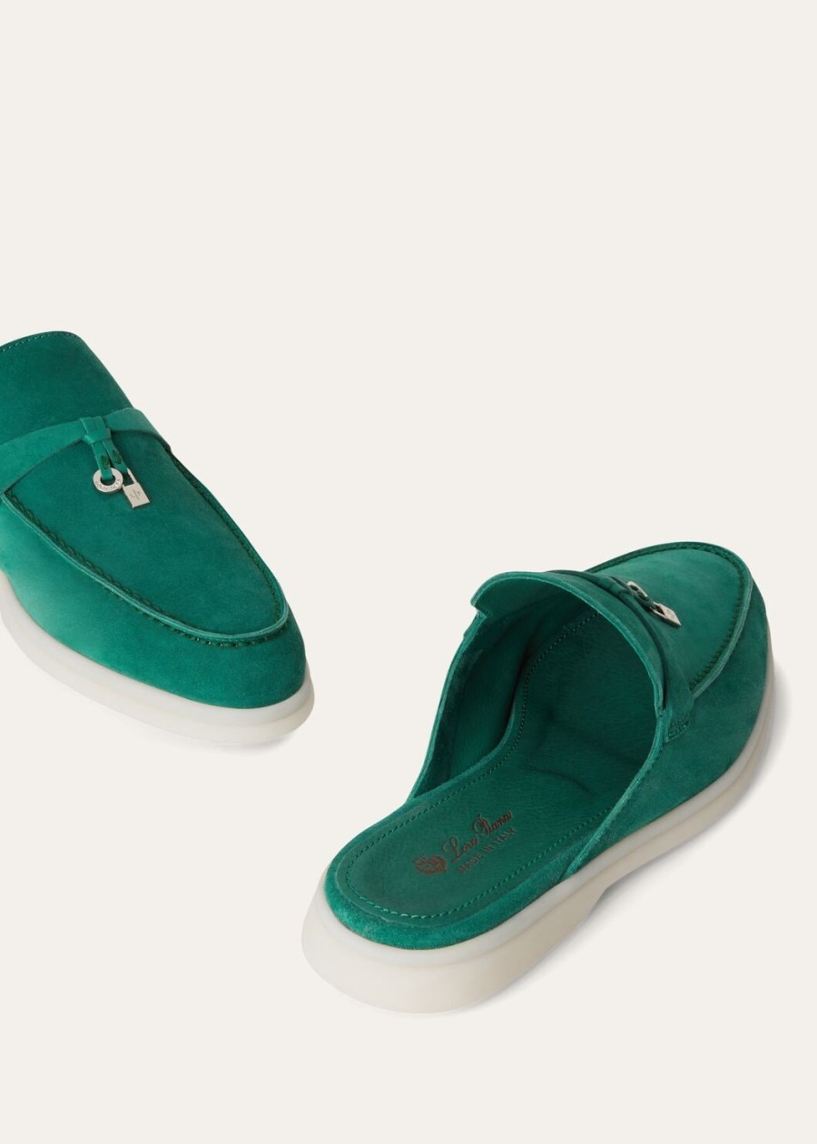 babouche charms walk loafer suède geitenleer bosbladeren