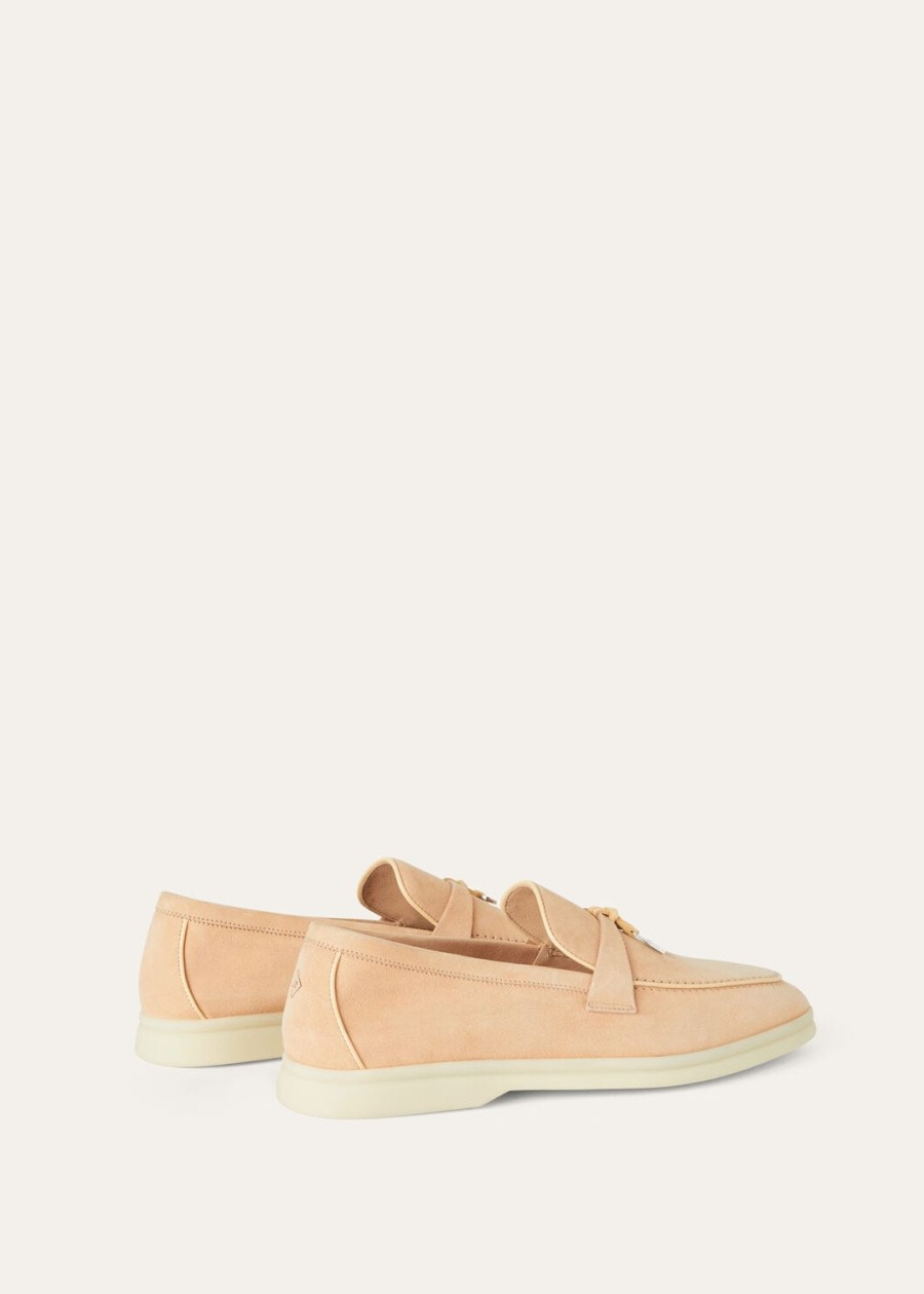 summer charms walk loafer roze geitenleer suède reef