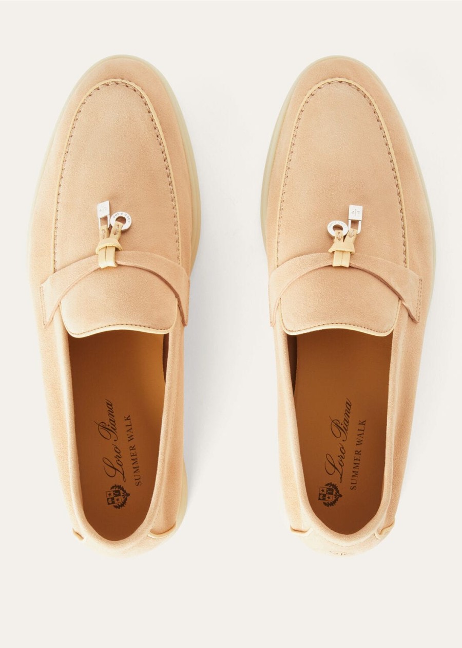 summer charms walk loafer roze geitenleer suède reef