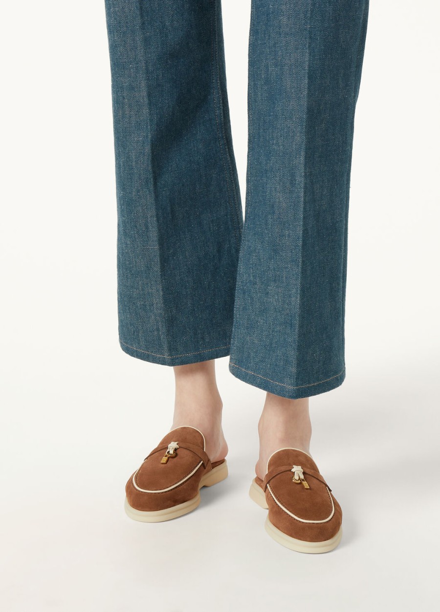 charms walk babouche loafer suède geitenleer mole