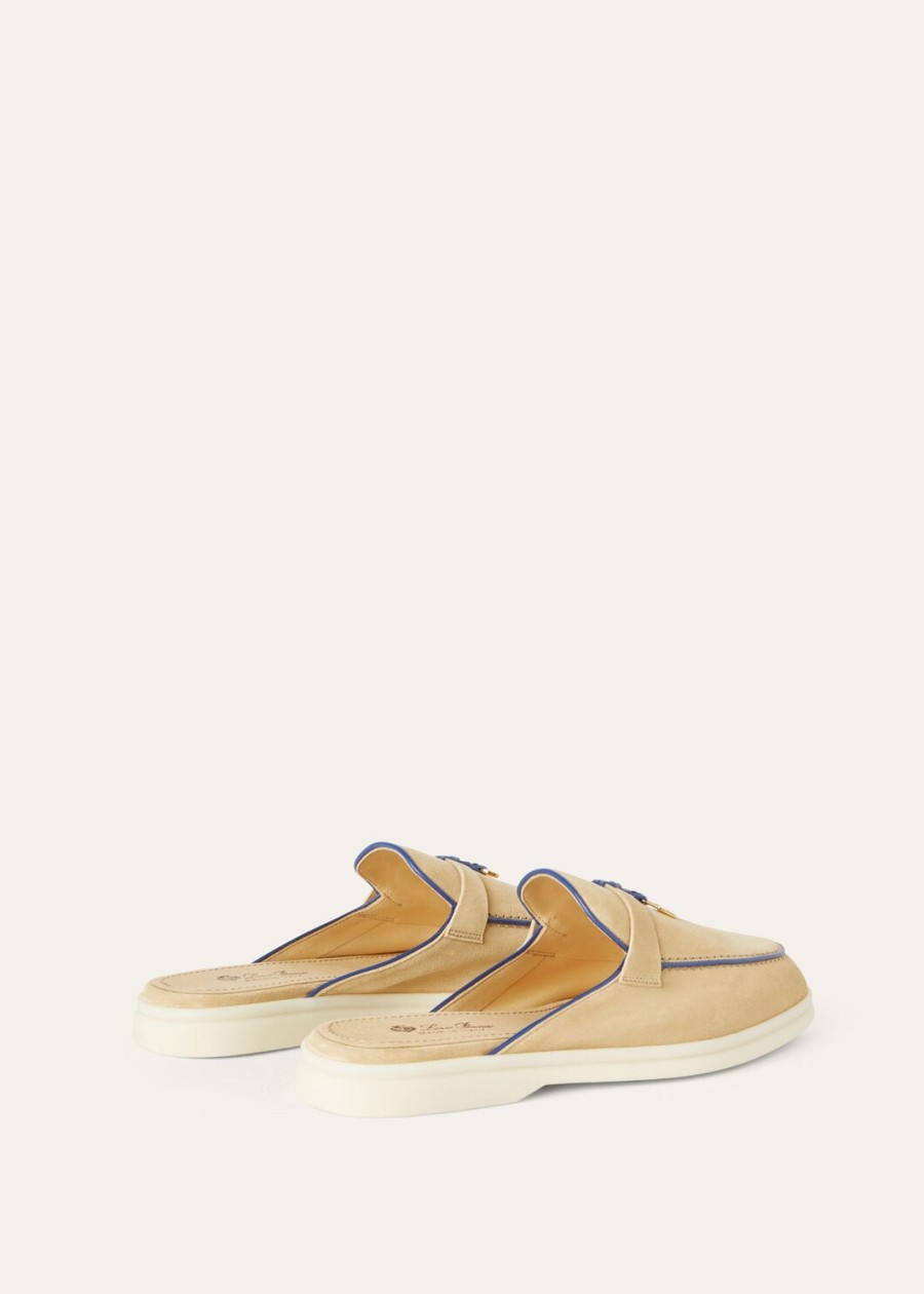 charms walk babouche loafer suède geitenleer hinoki hout