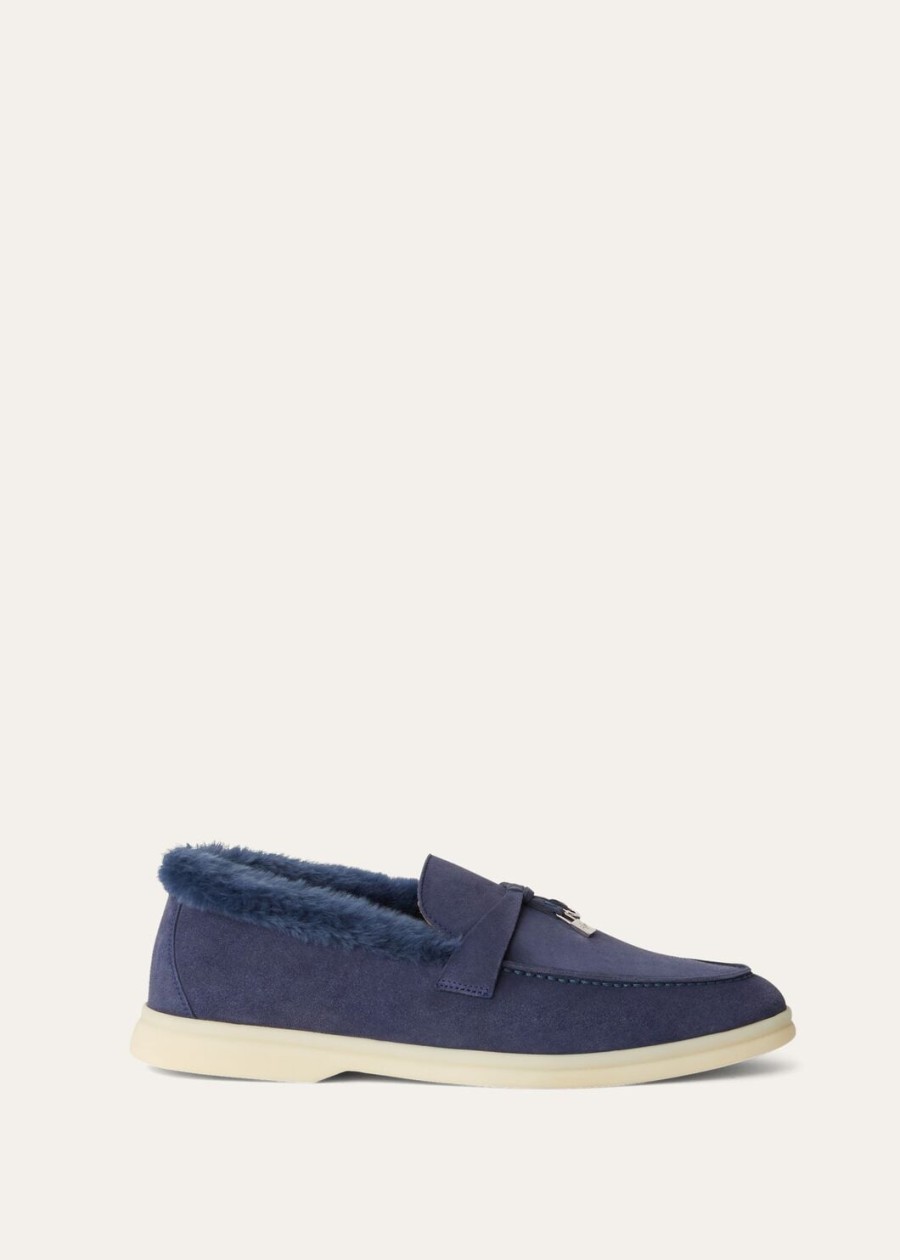 summer charms walk loafers suède middernachtblauw