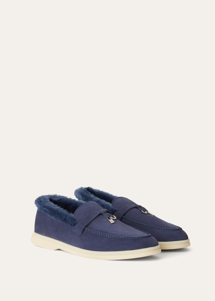 summer charms walk loafers suède middernachtblauw